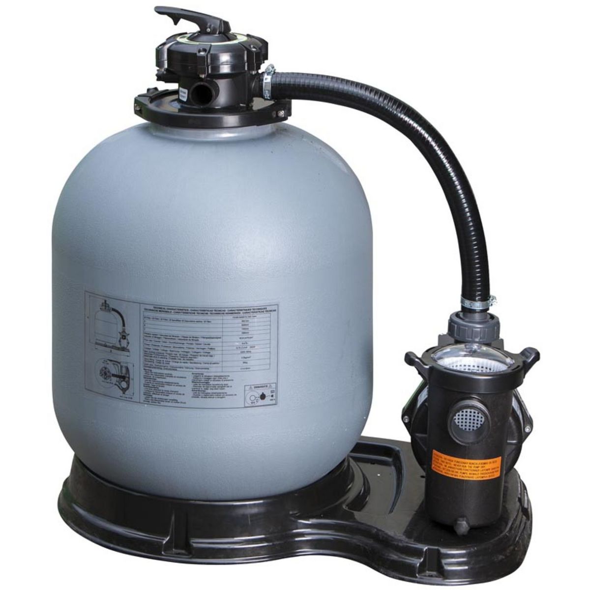 GRE Piscine hors sol bois ovale - 672x472x146cm - VERMELA