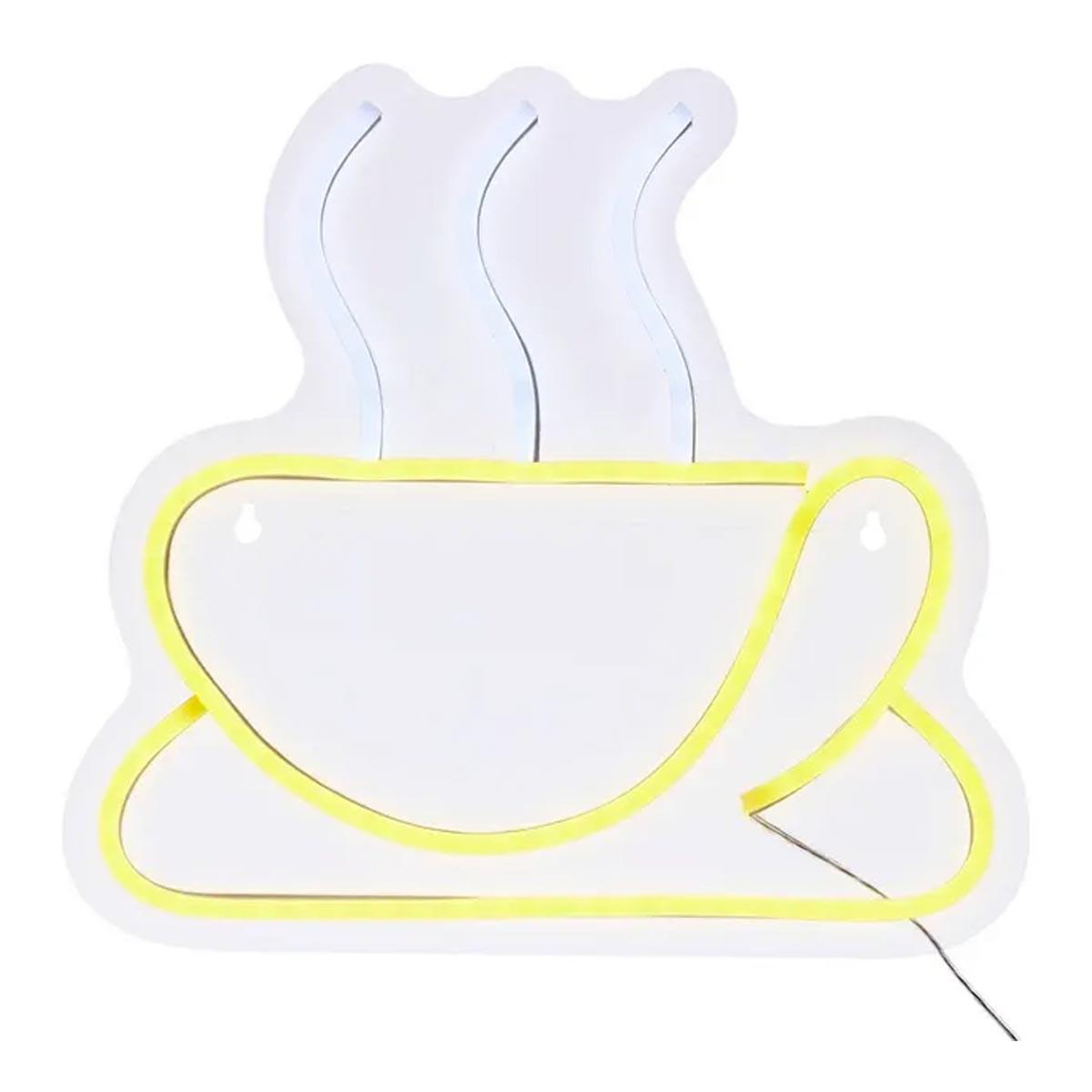 ATMOSPHERA Néon led mural  café  27cm jaune