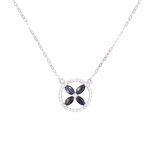 L'ATELIER D'AZUR Collier Or Blanc Serti de Saphirs – Femme