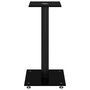 Voir la diapositive 4 : VIDAXL Supports de haut parleurs 2 pcs noir verre trempé 1 pilier