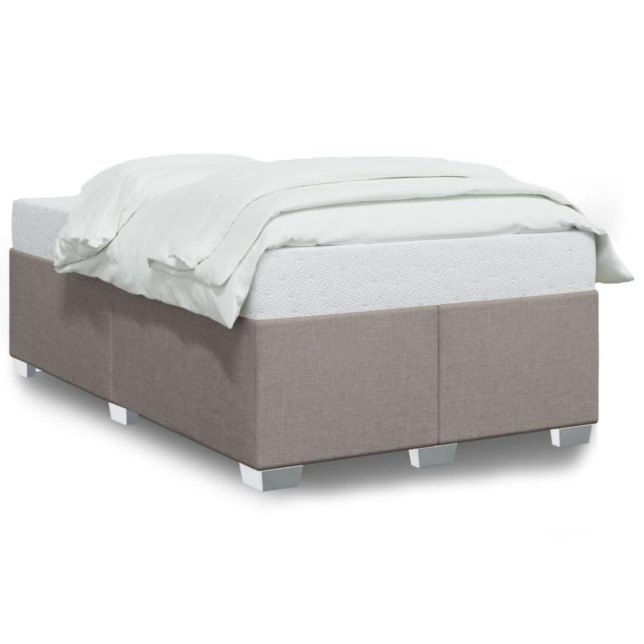 Voir la diapositive 2 : VIDAXL Cadre de lit sans matelas taupe 120x200 cm tissu