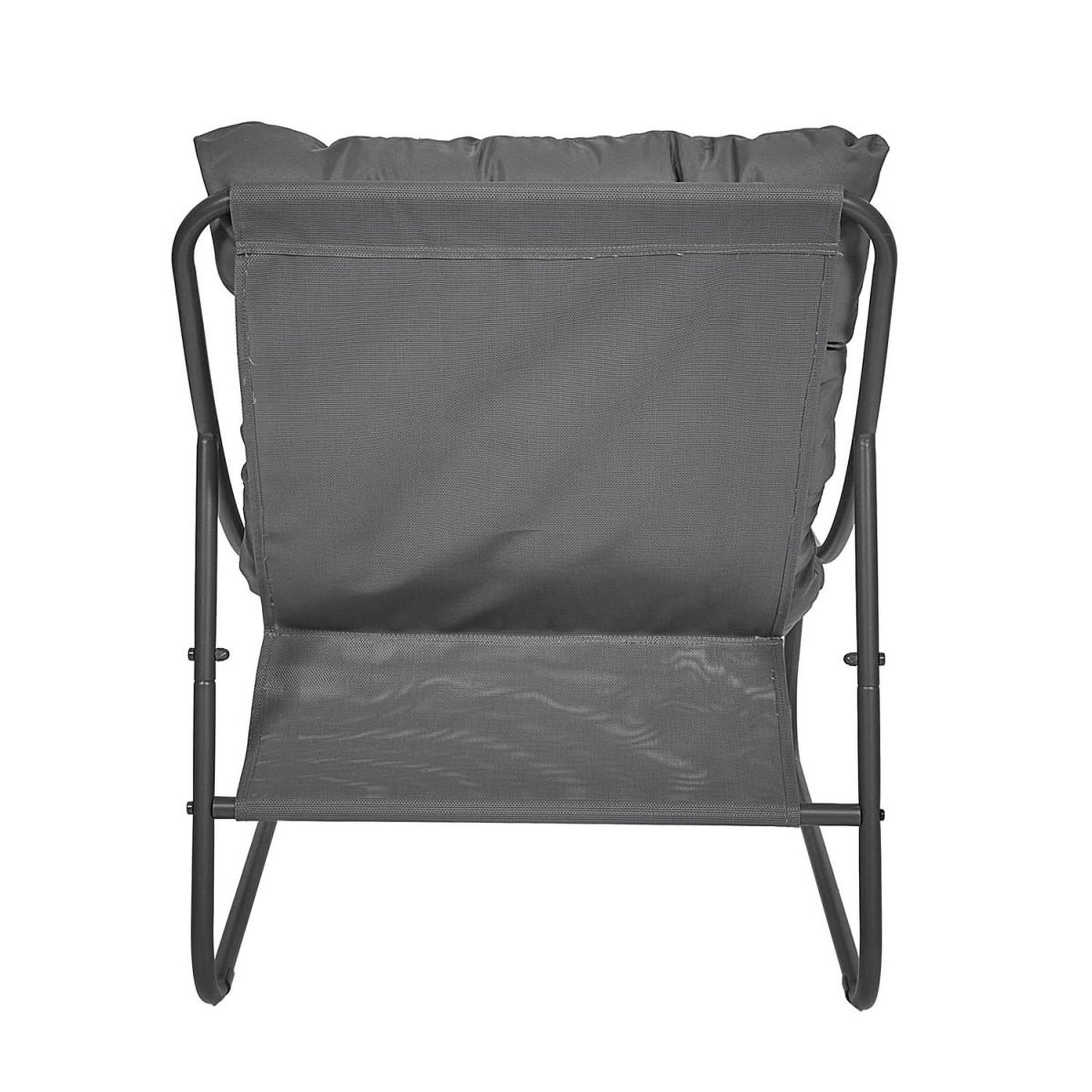 Voir la diapositive 4 : The Home Deco Factory Fauteuil d'extérieur  dolce vita  88cm anthracite