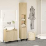VIDAXL Armoire salle de bain chene sonoma 30x30x190 cm