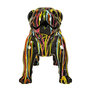 Voir la diapositive 2 : Paris Prix Statuette Déco Coulure  Molosse  50cm Multicolore