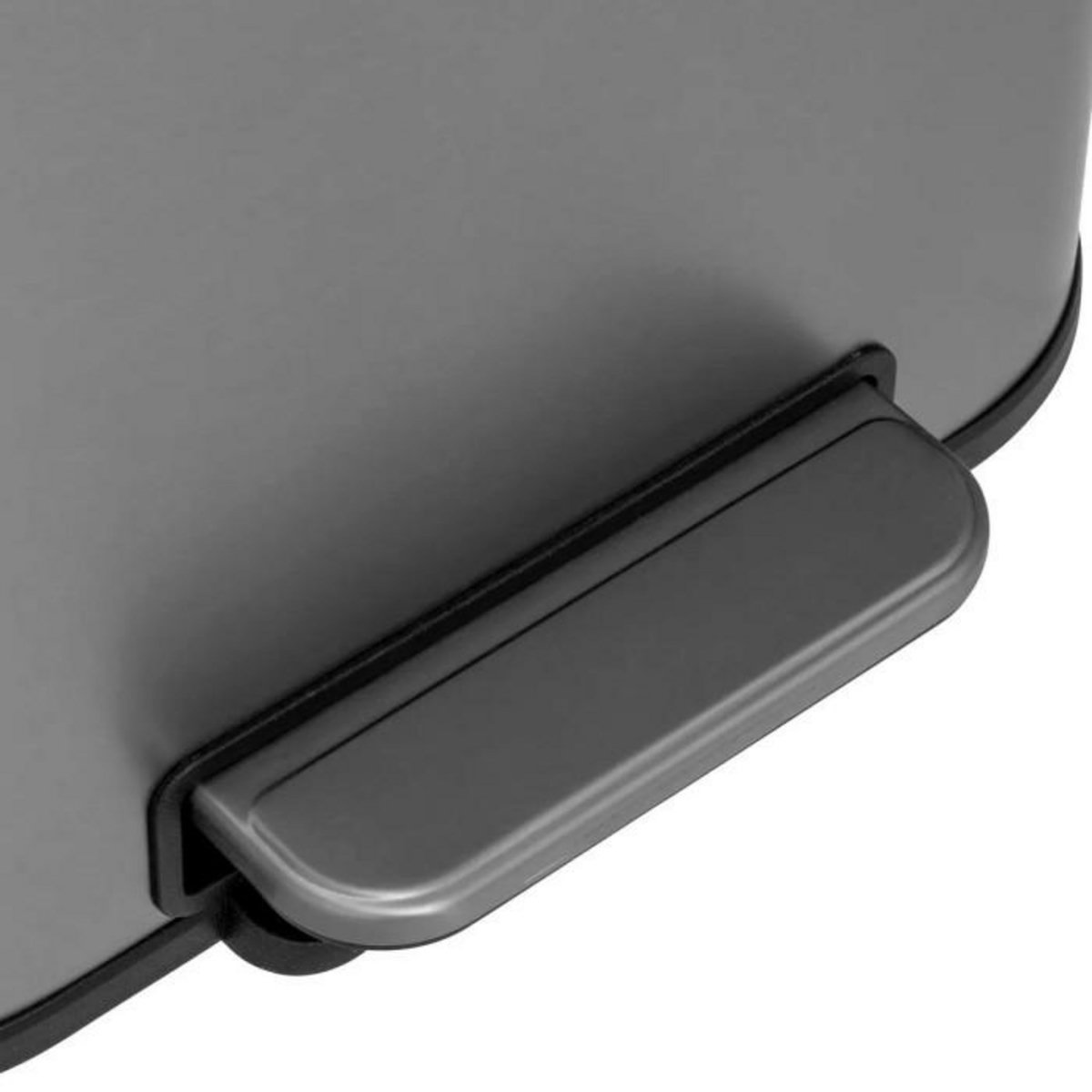 FIVE Poubelle de Cuisine à Pédale  Inox  30L Gris