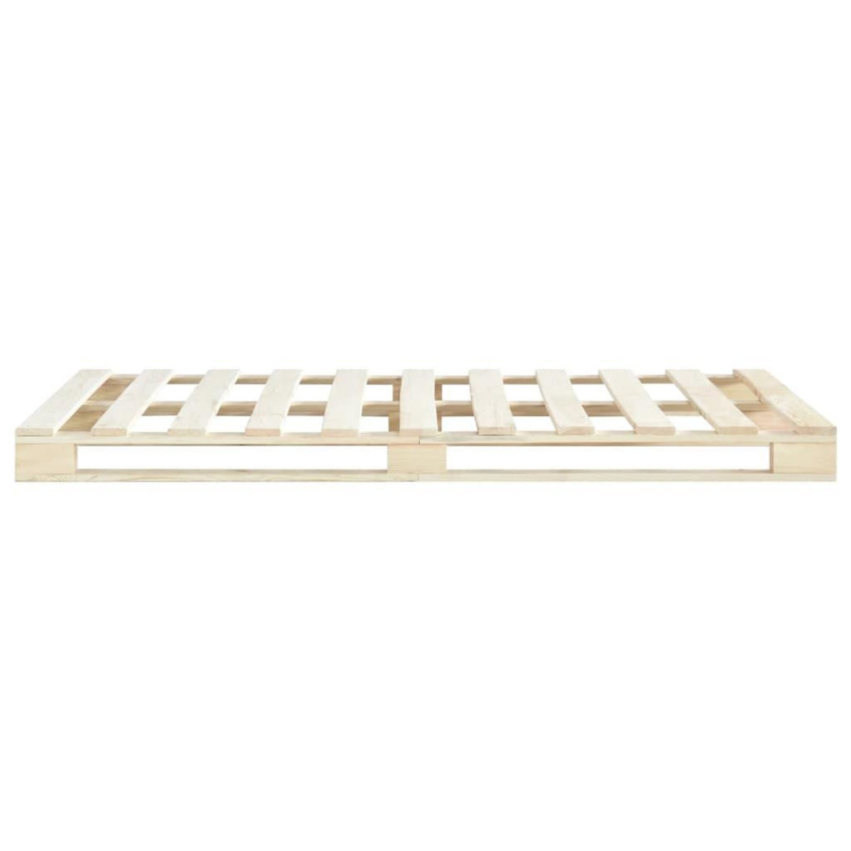 VIDAXL Cadre de lit de palette sans matelas 160x200 cm bois massif pin