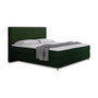 Voir la diapositive 3 : BEST MOBILIER Rafaela - lit boxspring - 140x200 - coffres et surmatelas inclus - en velours