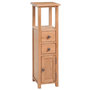 Voir la diapositive 1 : VIDAXL Etagere d'angle 26x26x94 cm Bois de chene massif
