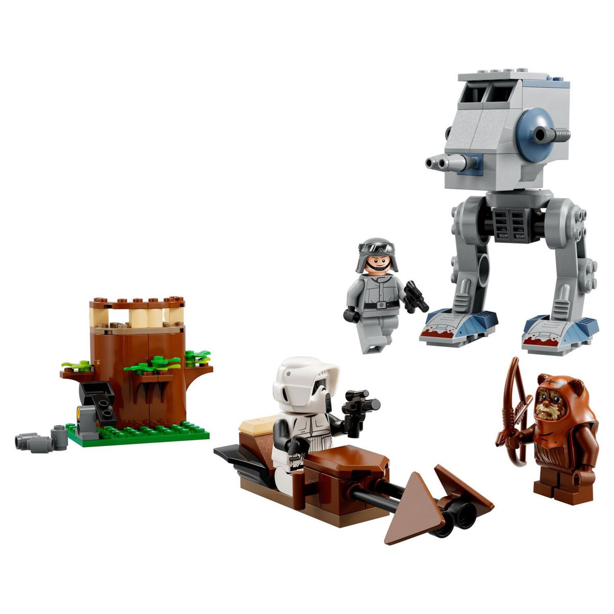 LEGO Star Wars 75332 AT-ST, Jeu de Construction, Marcheur, avec Minifigurine Scout Trooper