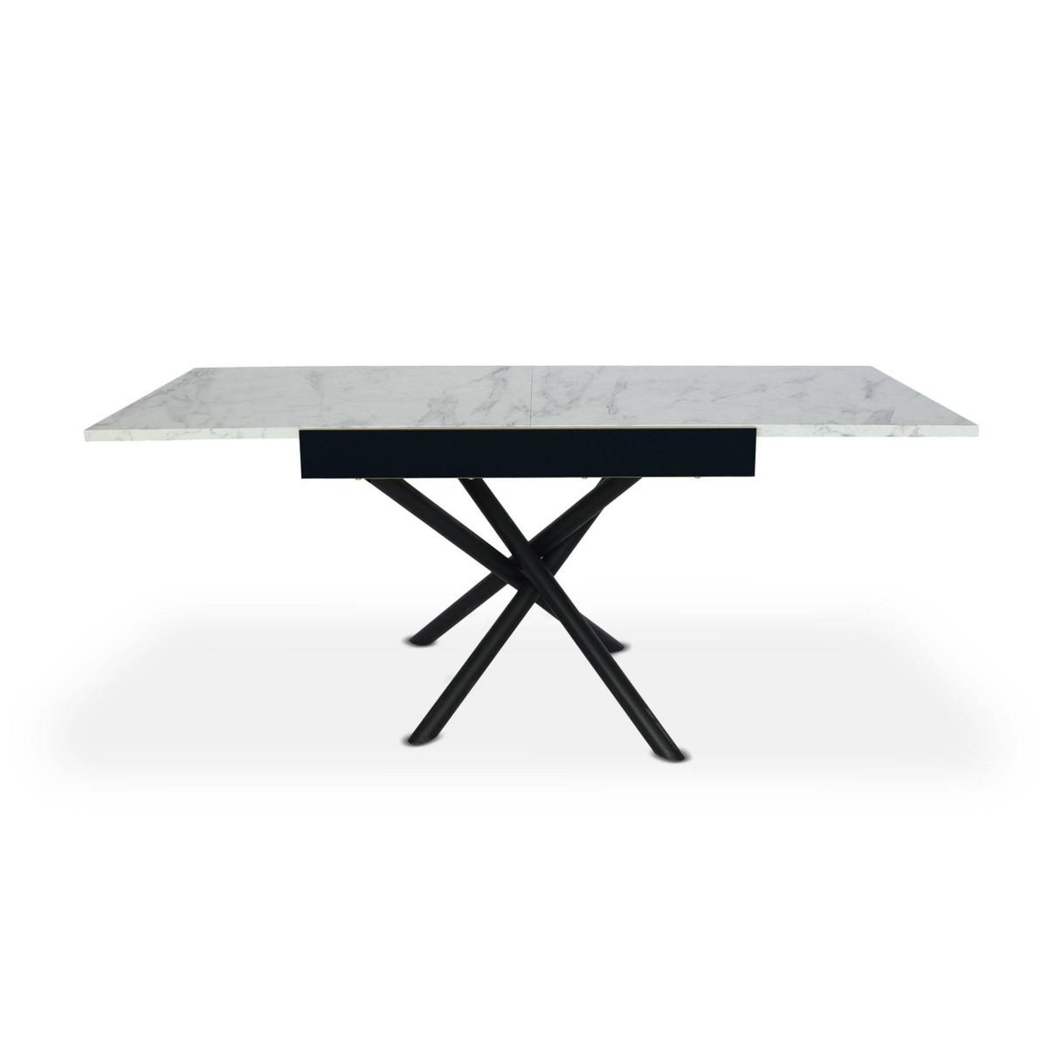 Voir la diapositive 2 : Paris Prix Table à Manger Extensible  Freida  90-180cm Blanc
