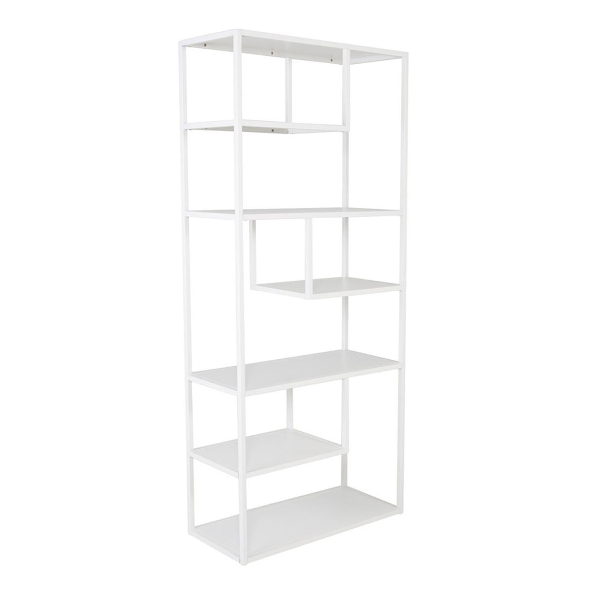 Paris Prix Étagère Bibliothèque 6 Niveaux  Staal  190cm Blanc