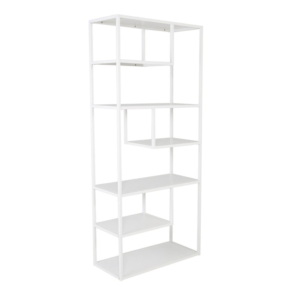 Paris Prix Étagère Bibliothèque 6 Niveaux  Staal  190cm Blanc