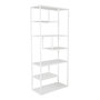 Voir la diapositive 1 : Paris Prix Étagère Bibliothèque 6 Niveaux  Staal  190cm Blanc