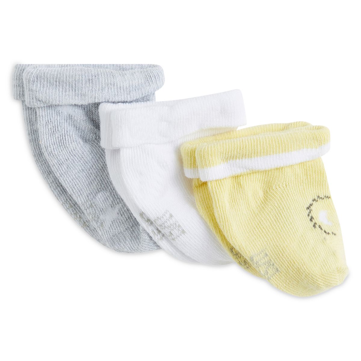 INEXTENSO Lot de 3 paires de chaussettes de naissance bébé garçon