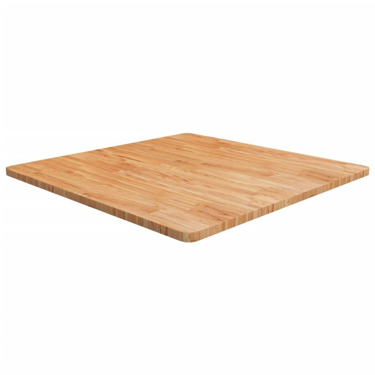 VIDAXL Dessus de table carre Marron clair90x90x2,5cm Bois chene traite