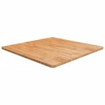 VIDAXL Dessus de table carre Marron clair90x90x2,5cm Bois chene traite