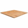 Voir la diapositive 1 : VIDAXL Dessus de table carre Marron clair90x90x2,5cm Bois chene traite
