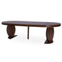 Voir la diapositive 4 : Paris Prix Table à Manger Extensible Effet Travertin  Jody   110-260cm Marron