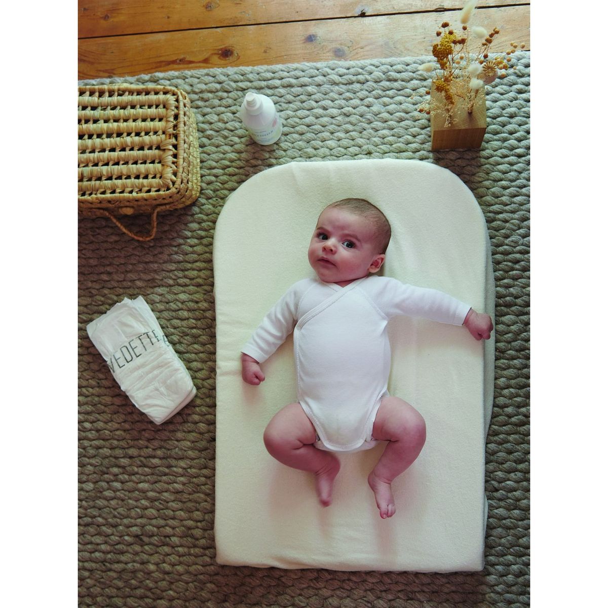 TINEO Lot de 2 housses matelas à langer