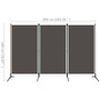Voir la diapositive 6 : VIDAXL Cloison de separation 3 panneaux Anthracite 260x180 cm
