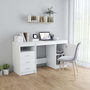 Voir la diapositive 3 : VIDAXL Bureau Blanc 140x50x76 cm Bois d'ingenierie