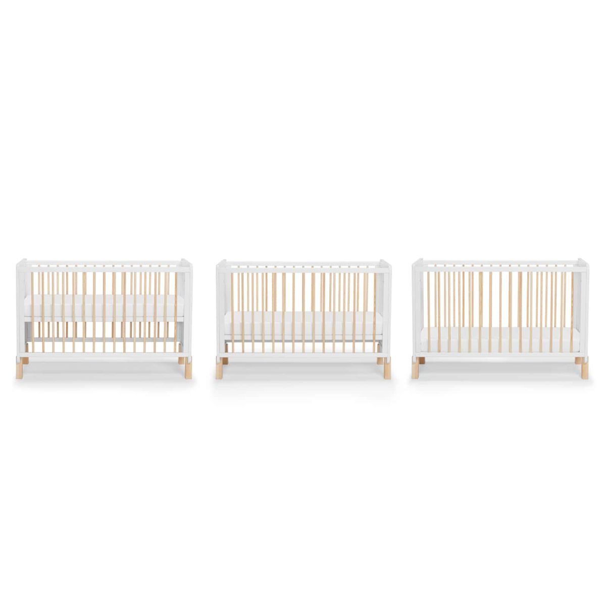 KINDERKRAFT Lit bébé avec sommier réglable et design moderne