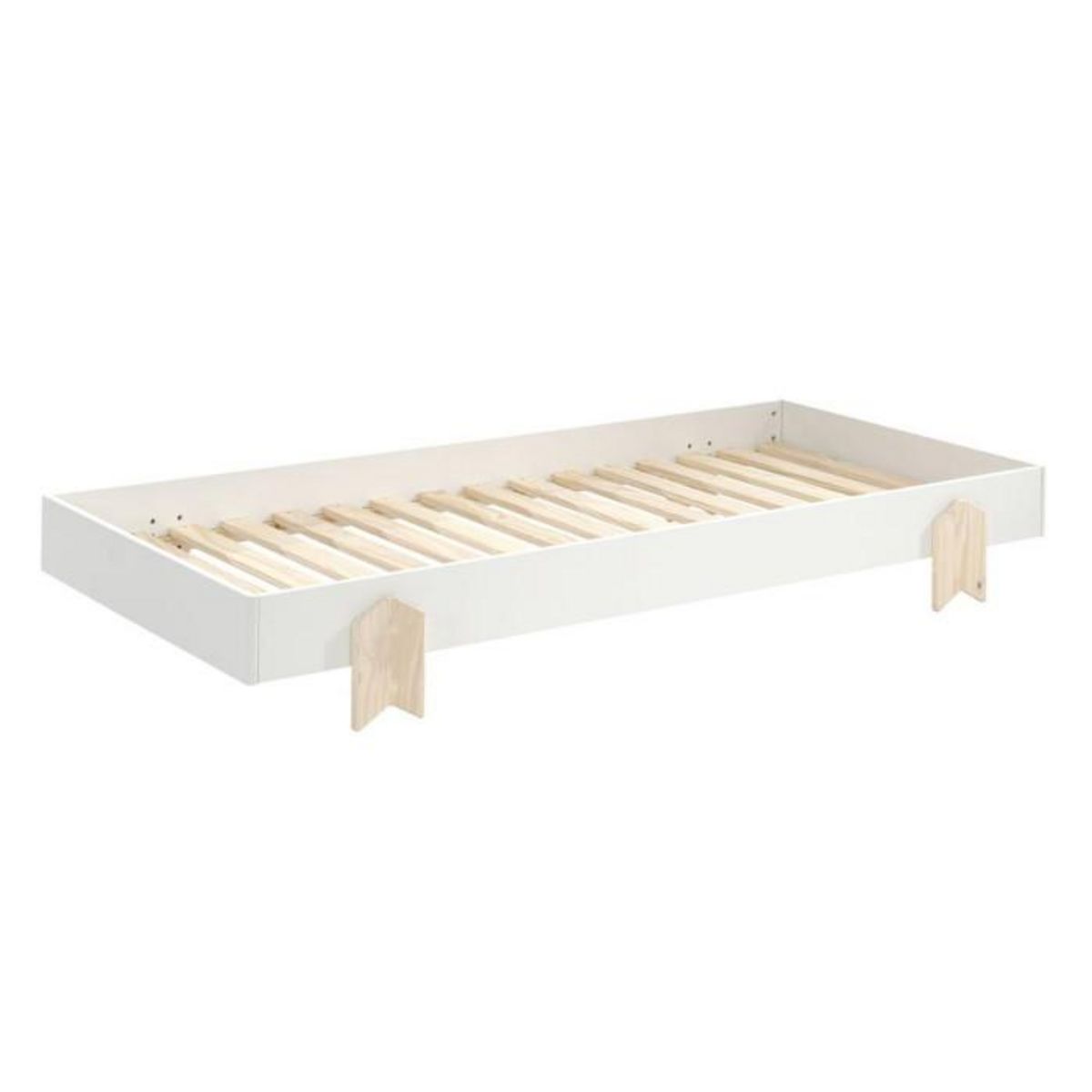Paris Prix Lit Enfant en Bois  Modulo Arrow IV  90x200cm Blanc