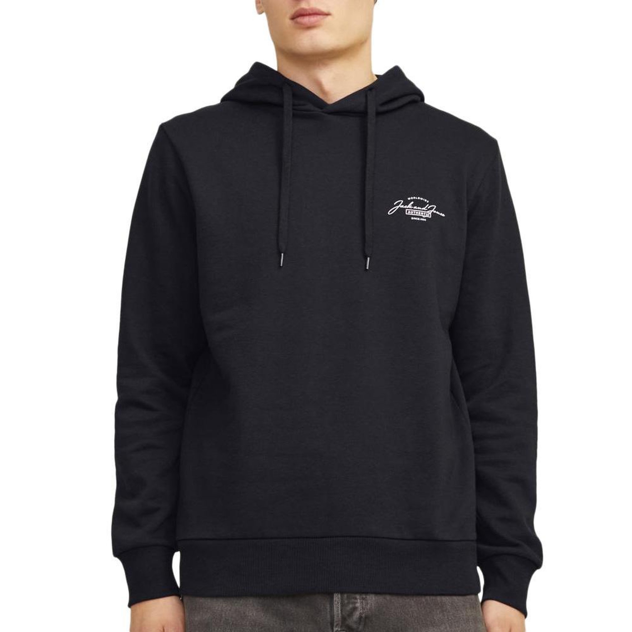 Jack & Jones Sweat /Blanc Homme Jack & Jones Ferris. Coloris disponibles : Noir