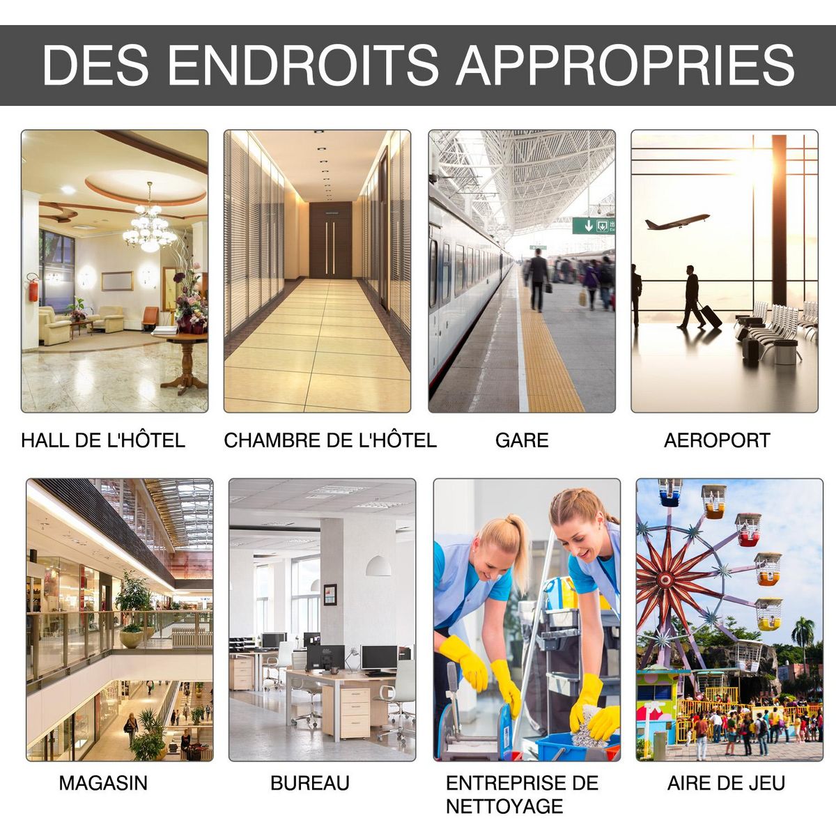 HOMCOM HOMCOM Chariot-poubelle chariot de nettoyage professionnel 3 plateaux sac grande résistance fourni jaune gris