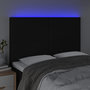 Voir la diapositive 3 : VIDAXL Tete de lit a LED Noir 144x5x118/128 cm Tissu