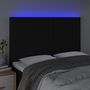 Voir la diapositive 3 : VIDAXL Tete de lit a LED Noir 144x5x118/128 cm Tissu