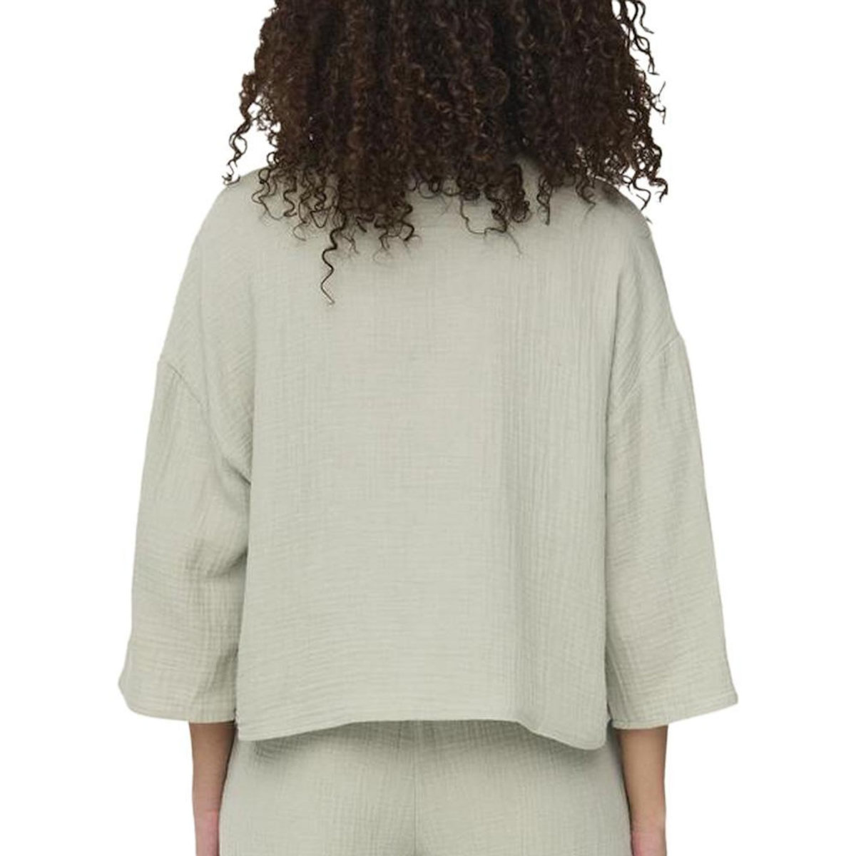 JACQUELINE DE YONG Chemise Verte Femme JDY Theis Life 3/4