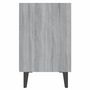 Voir la diapositive 5 : VIDAXL Table de chevet avec pieds en metal Sonoma gris 40x30x50 cm