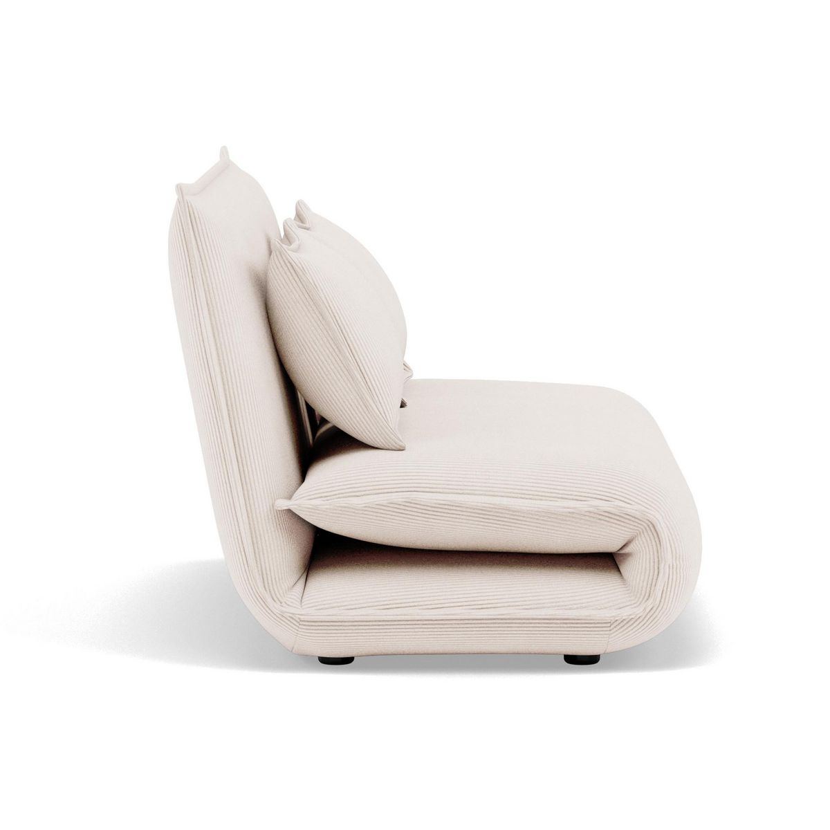 BEST MOBILIER Candice - banquette 2 places convertible clic-clac en velours côtelé