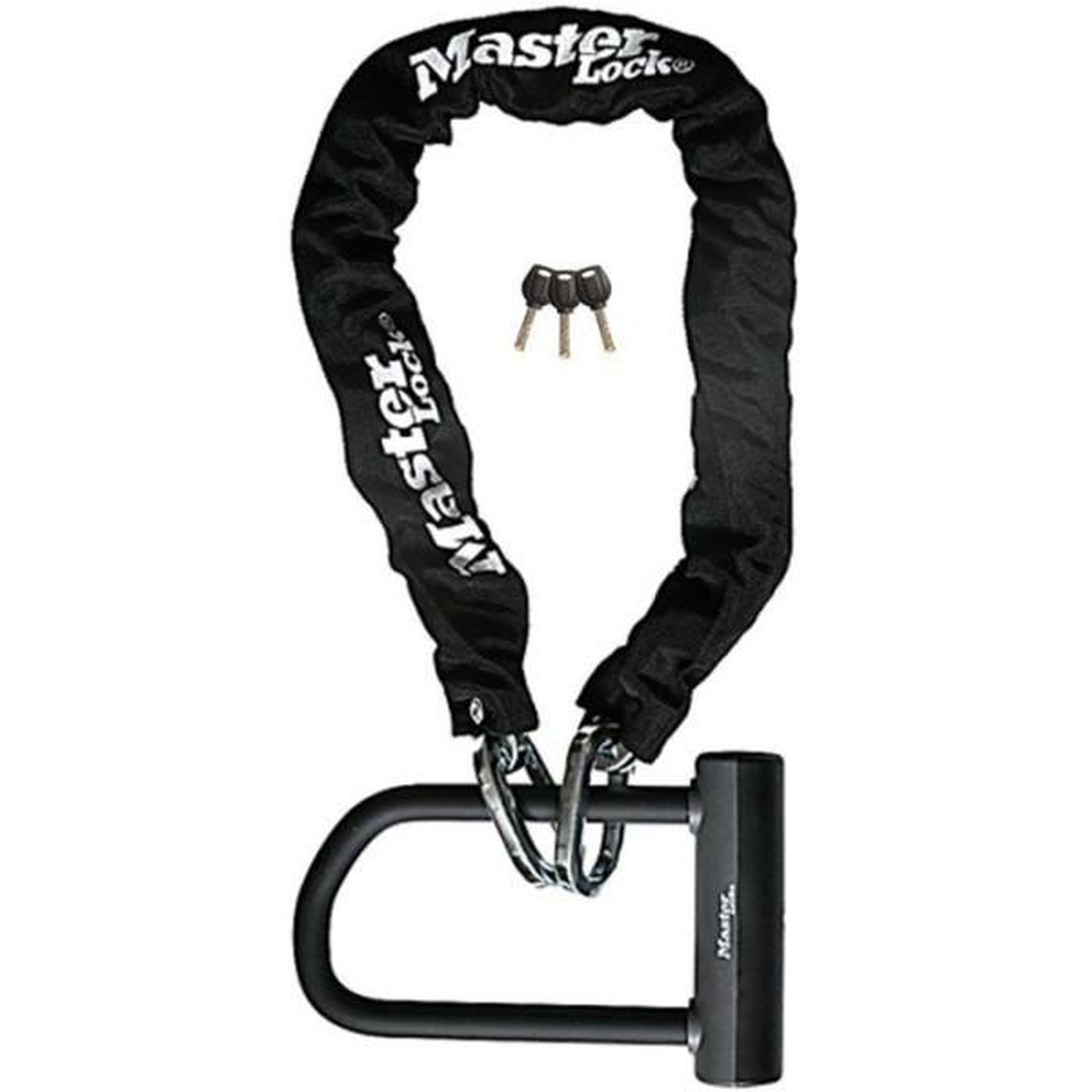 Voir la diapositive 3 : Master lock Antivol chaîne vélo - MASTER LOCK - Haute résistance - Mini antivol U - a clé