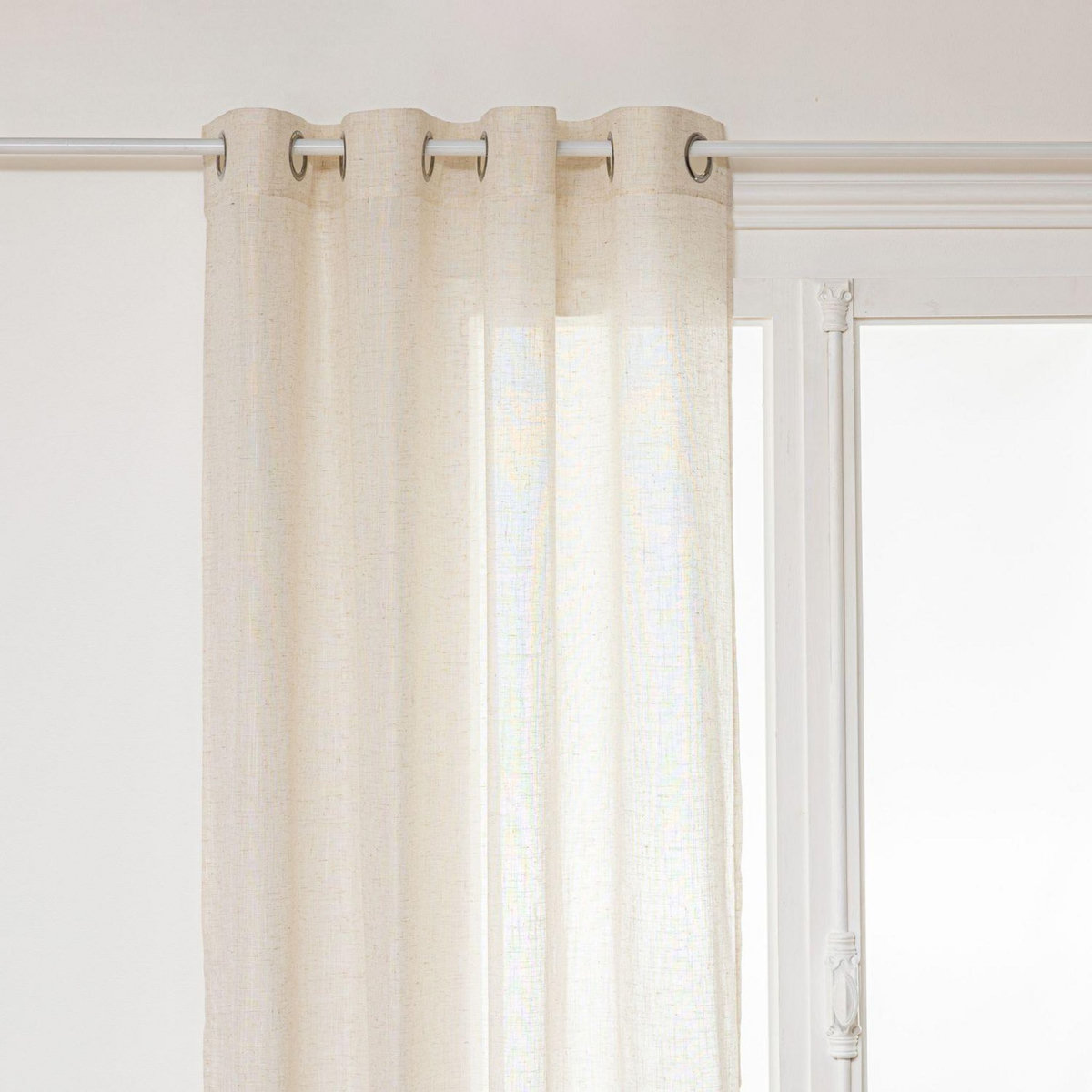 ATMOSPHERA Voilage effet lin ALLA - 140 x 240 cm - Beige