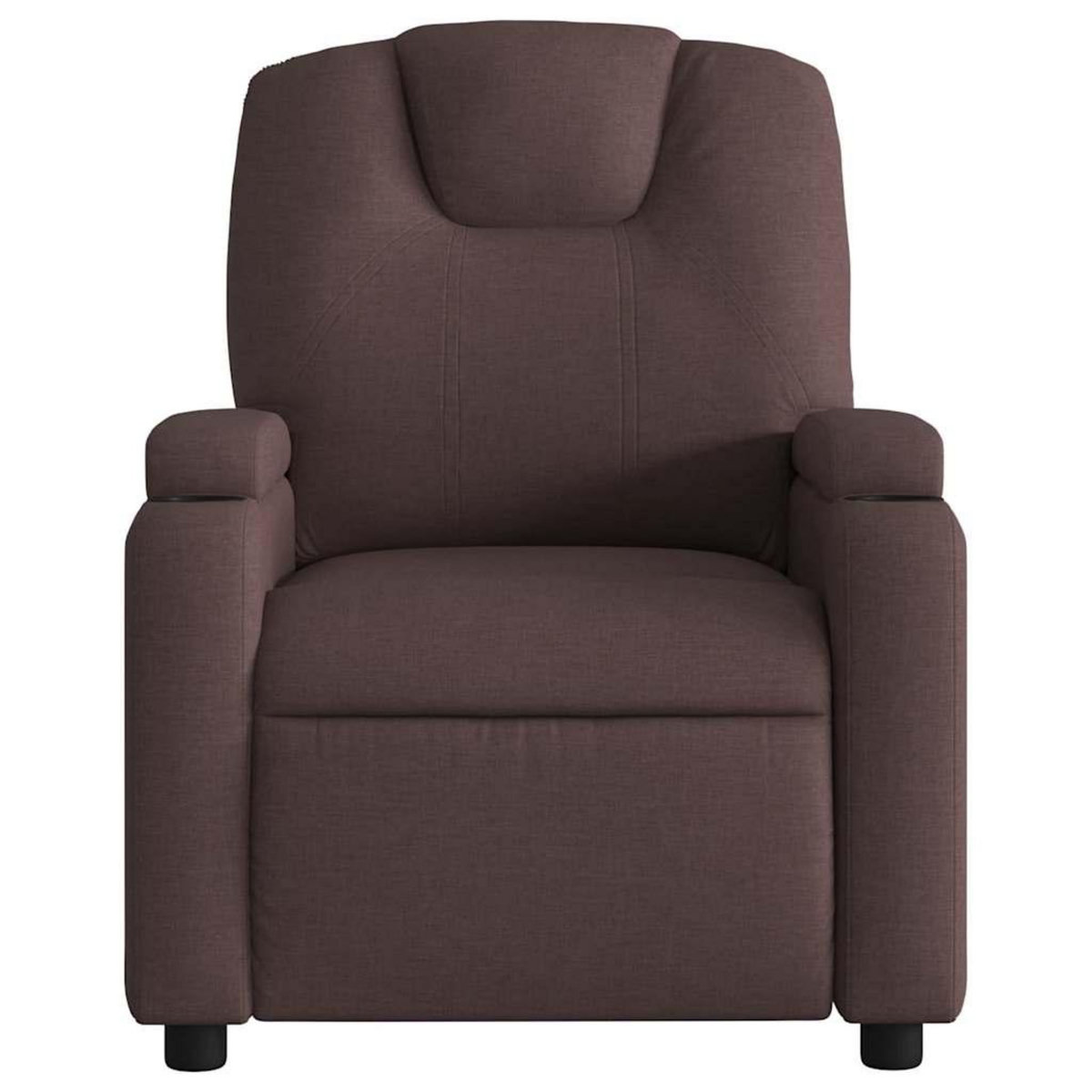 VIDAXL Fauteuil de massage inclinable Marron fonce Tissu