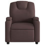 Voir la diapositive 4 : VIDAXL Fauteuil de massage inclinable Marron fonce Tissu