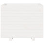 Voir la diapositive 5 : VIDAXL Jardiniere blanc 60x60x49,5 cm bois de pin massif