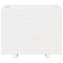 Voir la diapositive 5 : VIDAXL Jardiniere blanc 60x60x49,5 cm bois de pin massif