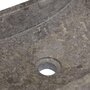 VIDAXL Lavabo 45x30x12 cm marbre gris brillant