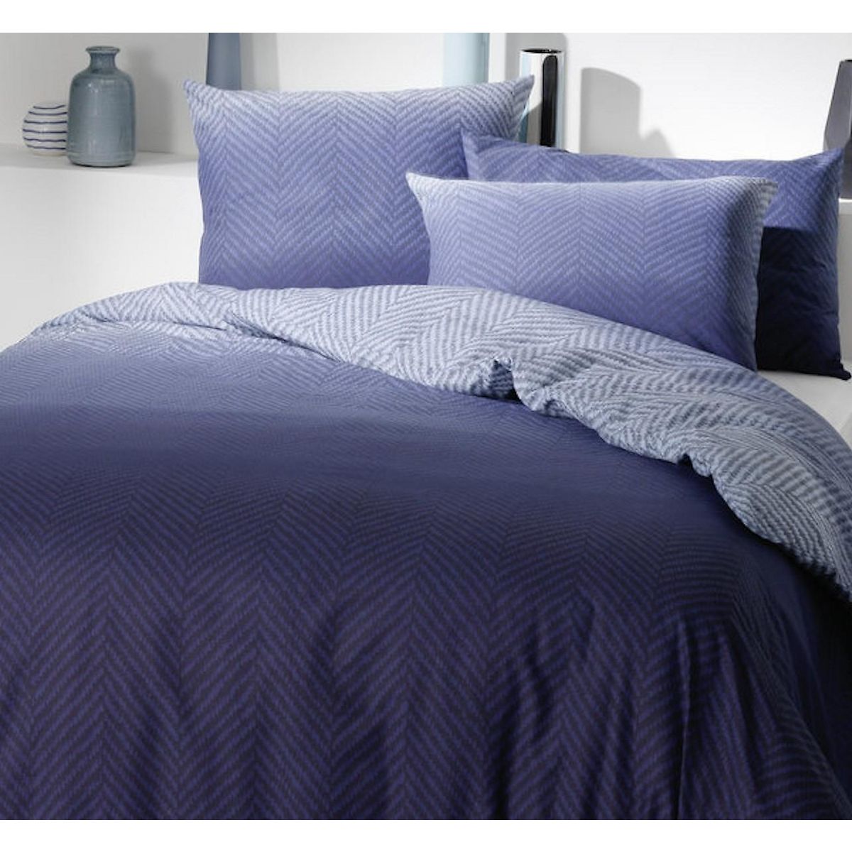 Home collection Taie d'oreiller 65x65cm 100%coton 57fils henri