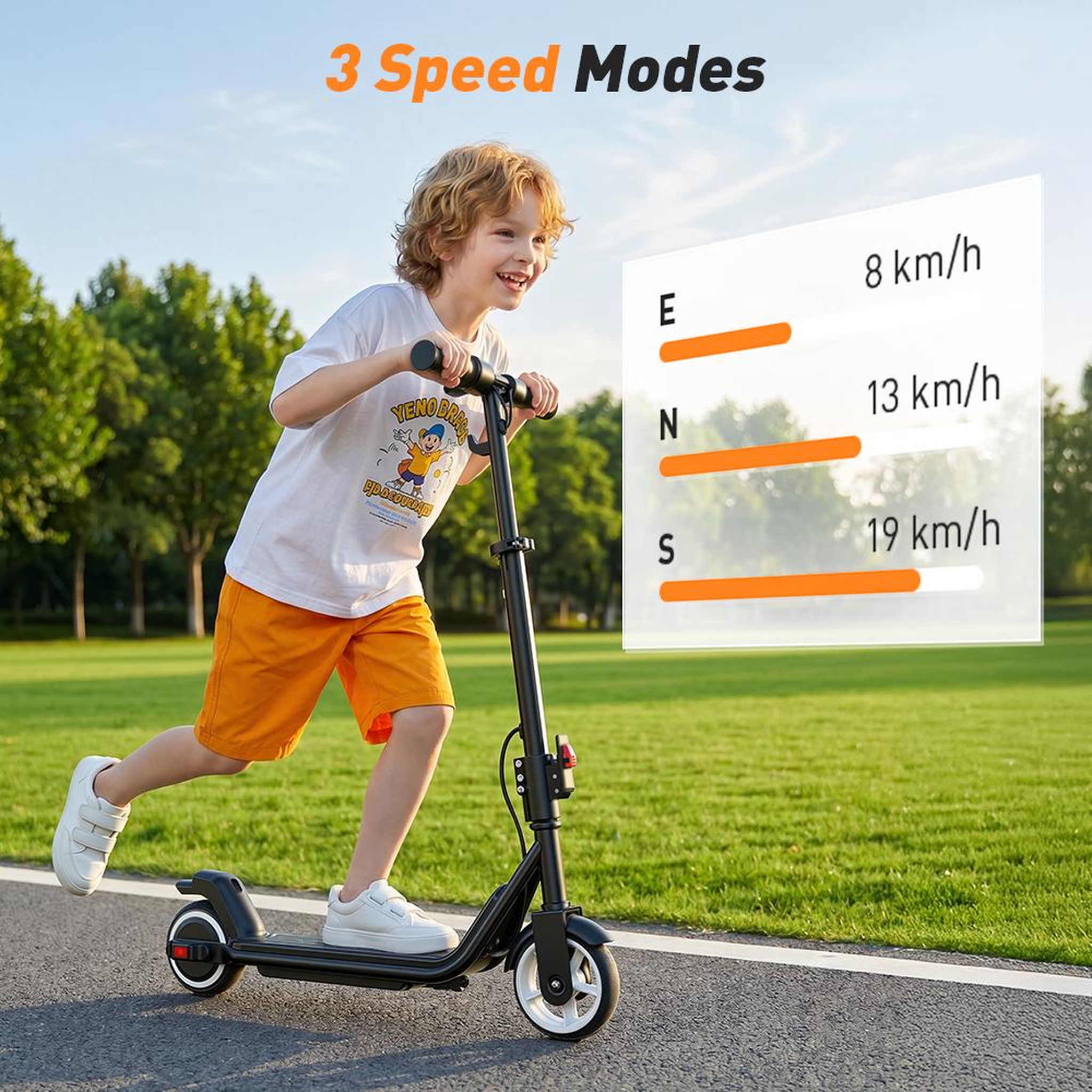 Voir la diapositive 5 : ISCOOTER Trottinette électrique enfant iscooter ik3max, pliable, hauteur réglable, bluetooth et lumières led, jusqu'à 10 km/h