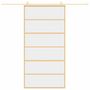 Voir la diapositive 3 : VIDAXL Porte coulissante dore 102,5x205cm verre ESG clair et aluminium