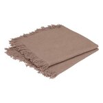 ATMOSPHERA Lot de 2 Serviettes de Table  Maha  40x40cm Gris
