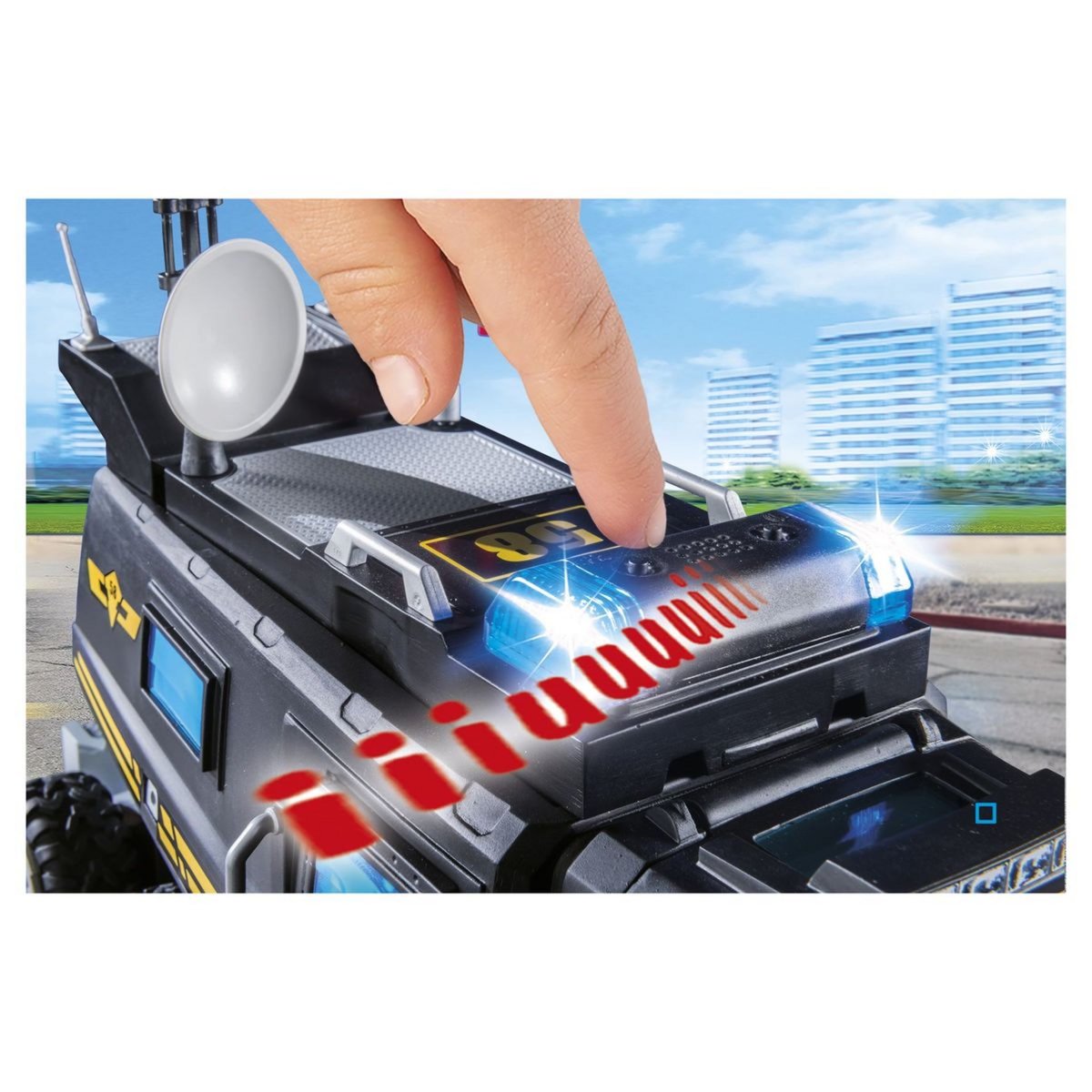 PLAYMOBIL 9360 - City Action - Camion des policiers d'élite sirène 