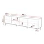 Voir la diapositive 4 : BEST MOBILIER Chloe - meuble tv - 4 portes - 200 cm