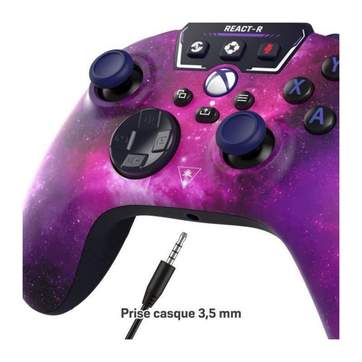 Turtle Beach Manette de jeu filaire - TURTLE BEACH - REACT-R - Nebula - Xbox & Windows