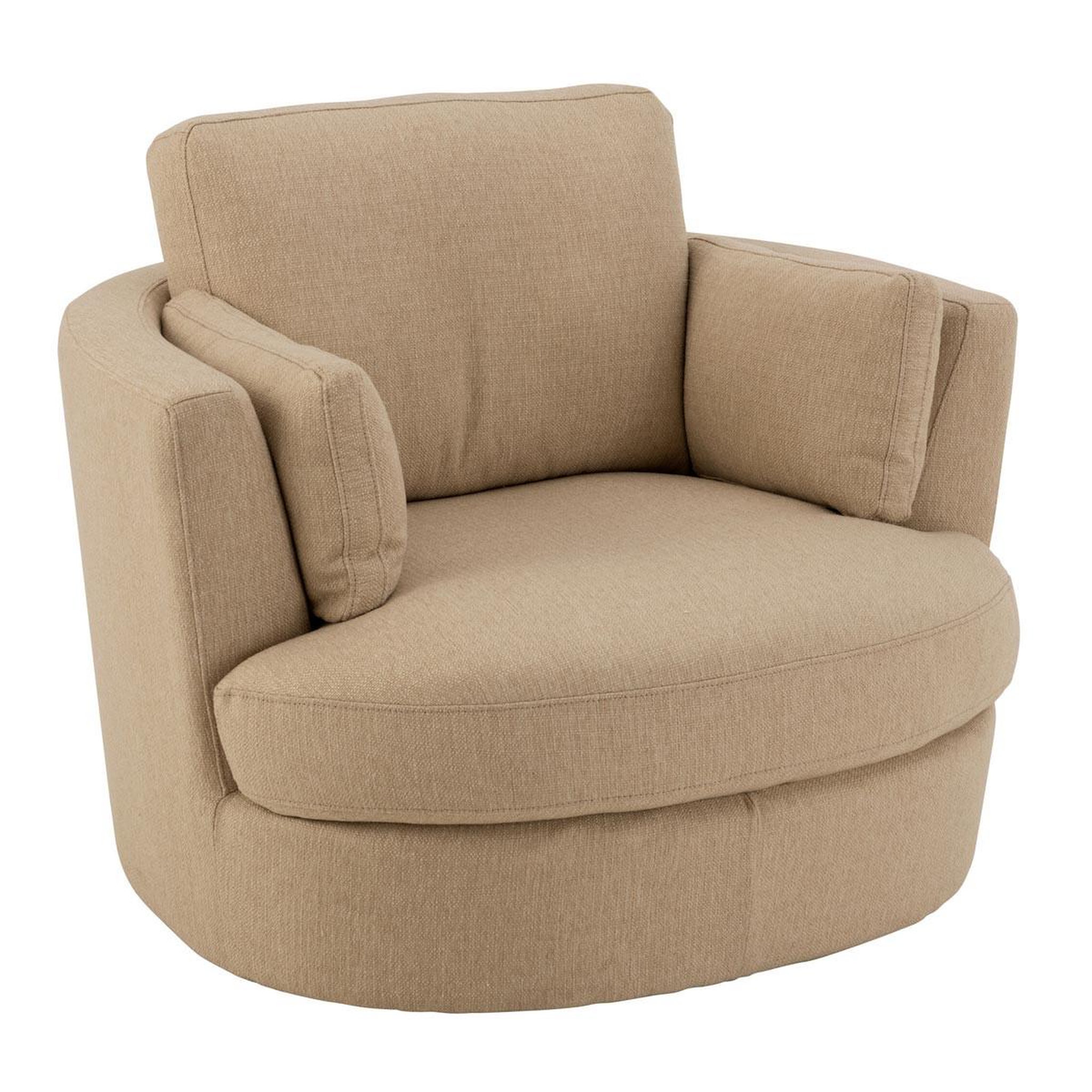 J-LINE Fauteuil Pivotant  Swiv  109cm Beige