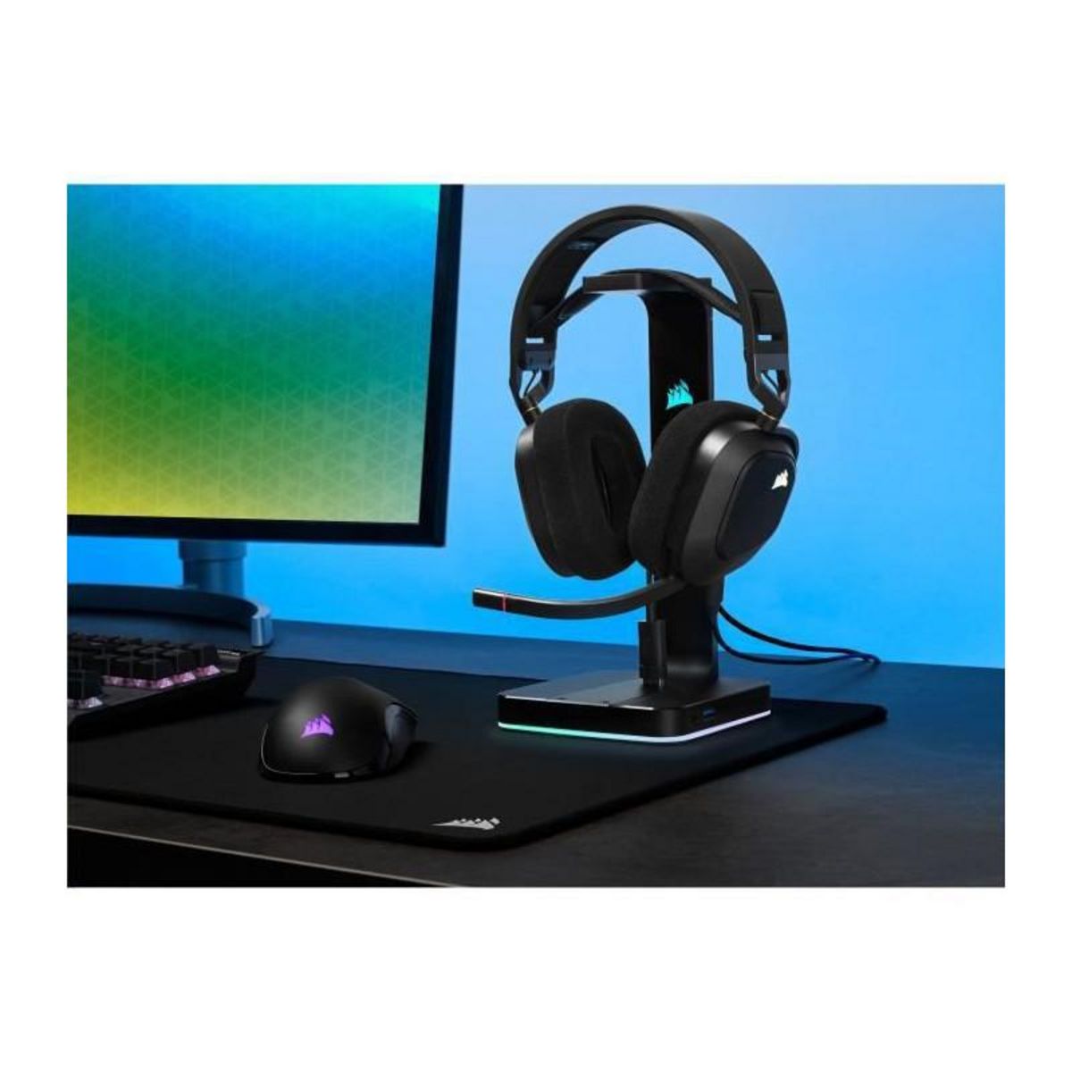 Corsair CORSAIR Casque sans fil HS80 RGB - Carbone CA-9011235-EU